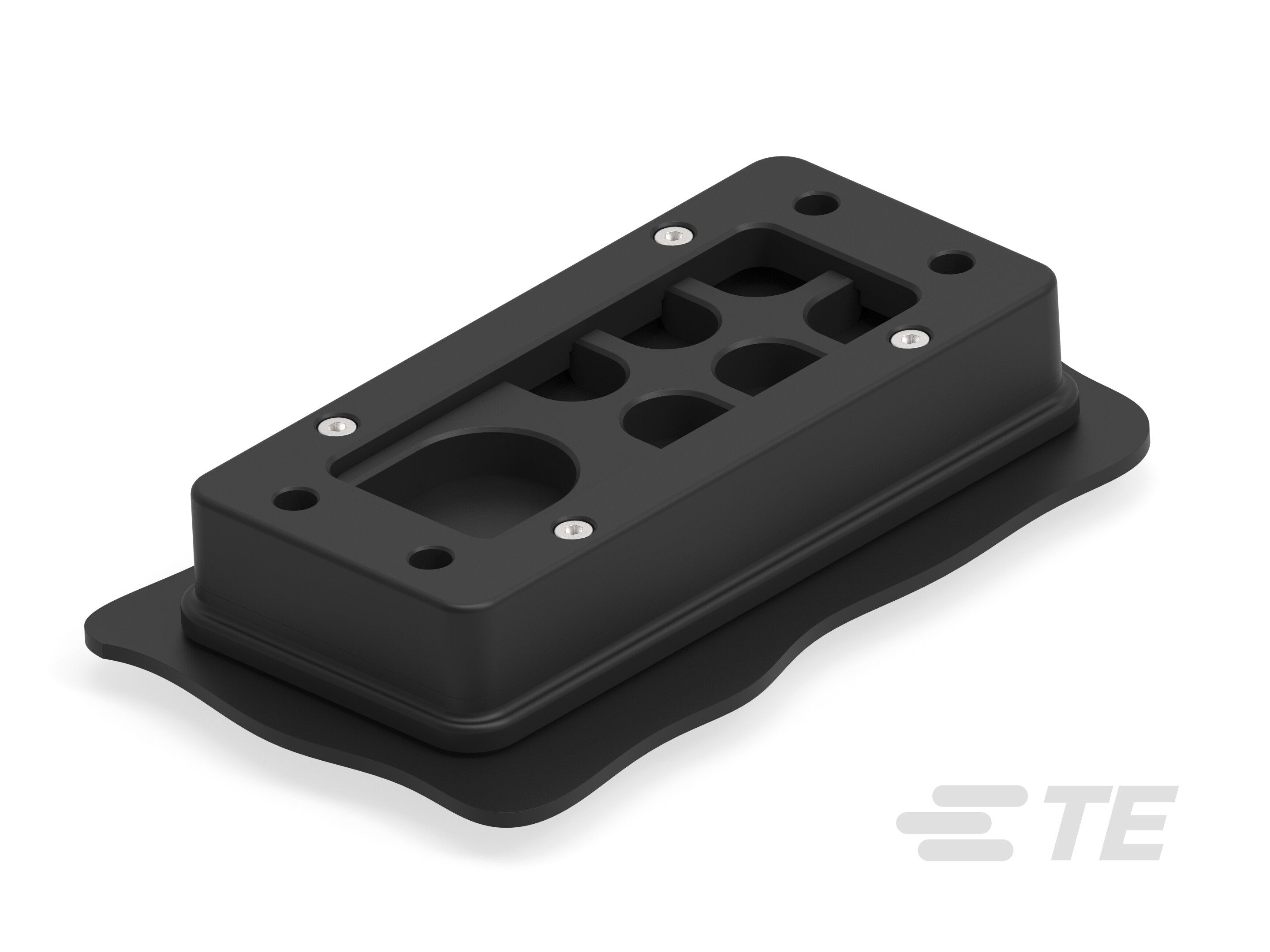 Te Entrelec - Presse-étoupe, plaques de 10 entrées, polyamide, noir