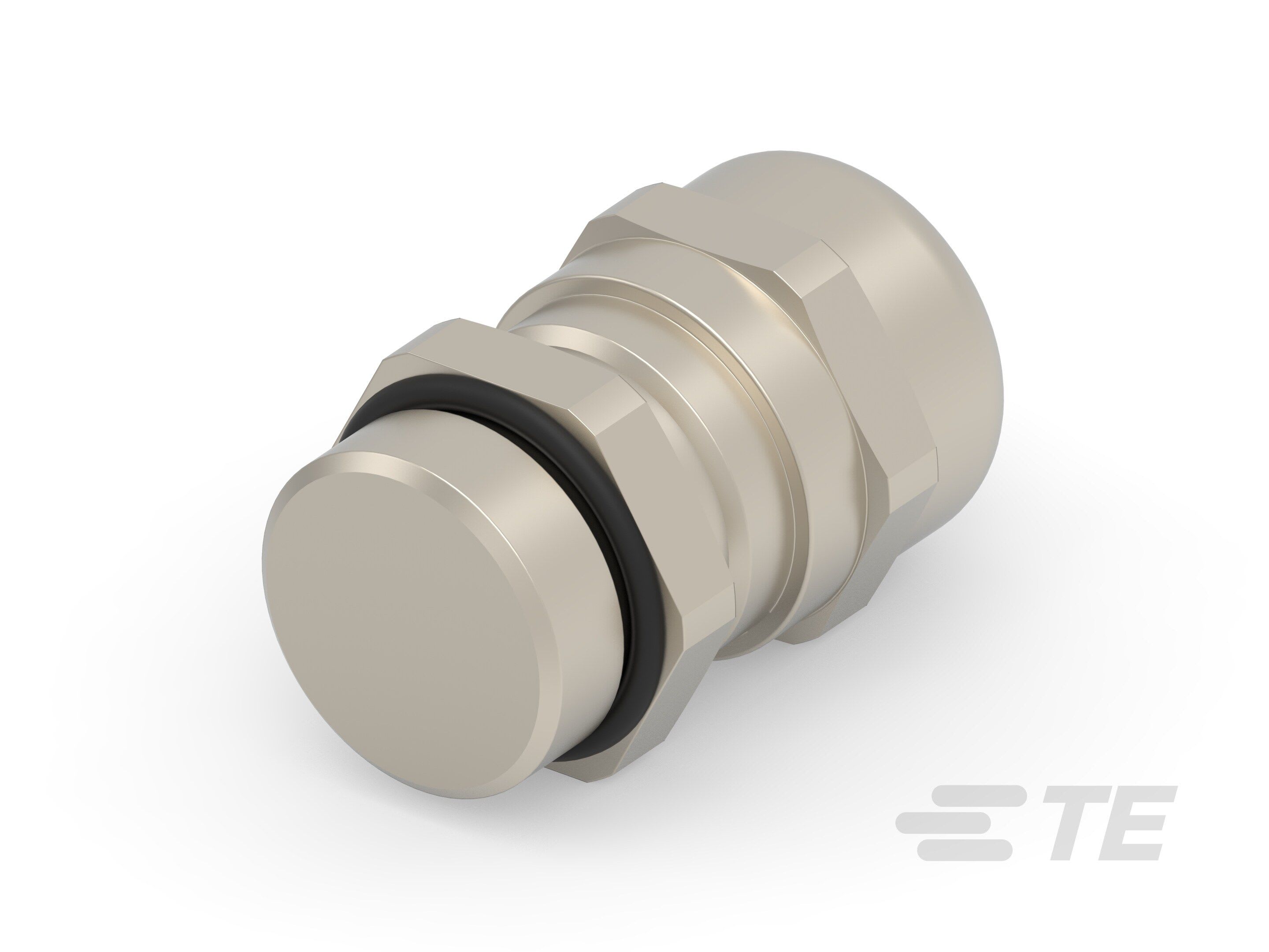 Te Entrelec - Presse-étoupe avec contre-écrou, filetage PG, Laiton nickelé (Taille C)