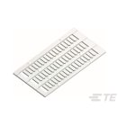 Te Entrelec - Repères de bornes Weid, Klemsan, Contaclip, Wago 10 x 5 mm (blanc) en polycarb.