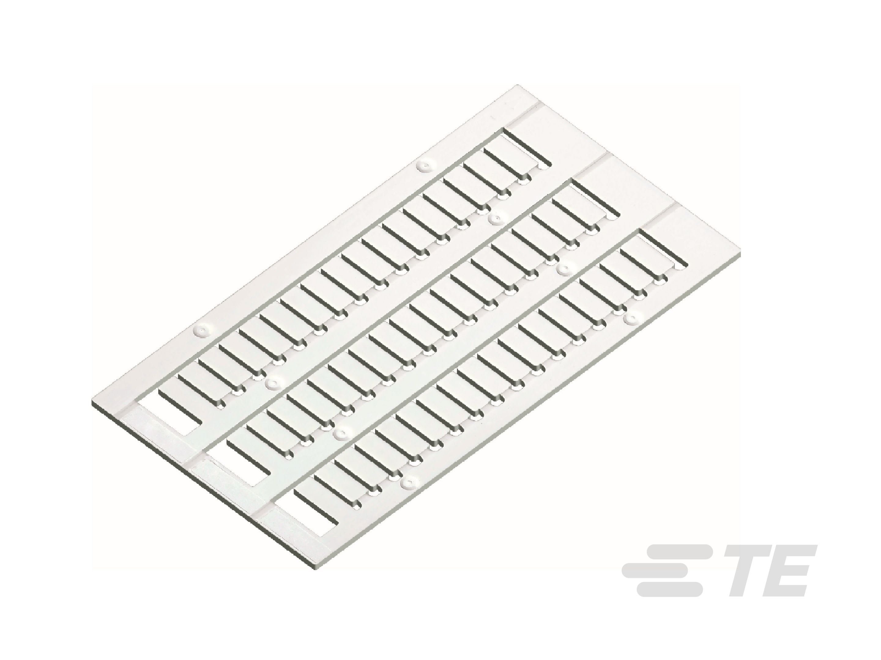 Te Entrelec - Repères de bornes Phoenix à ressort serie ST 9 x 5 mm (blanc) en polycarbonate