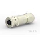 Te Entrelec - Connecteur Femelle, M12, Alliage cuivre, Polyamide 66 GF25,Noir