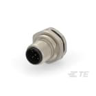 Te Entrelec - Connecteur Mâle, M12, Alliage cuivre, Polyamide,Noir