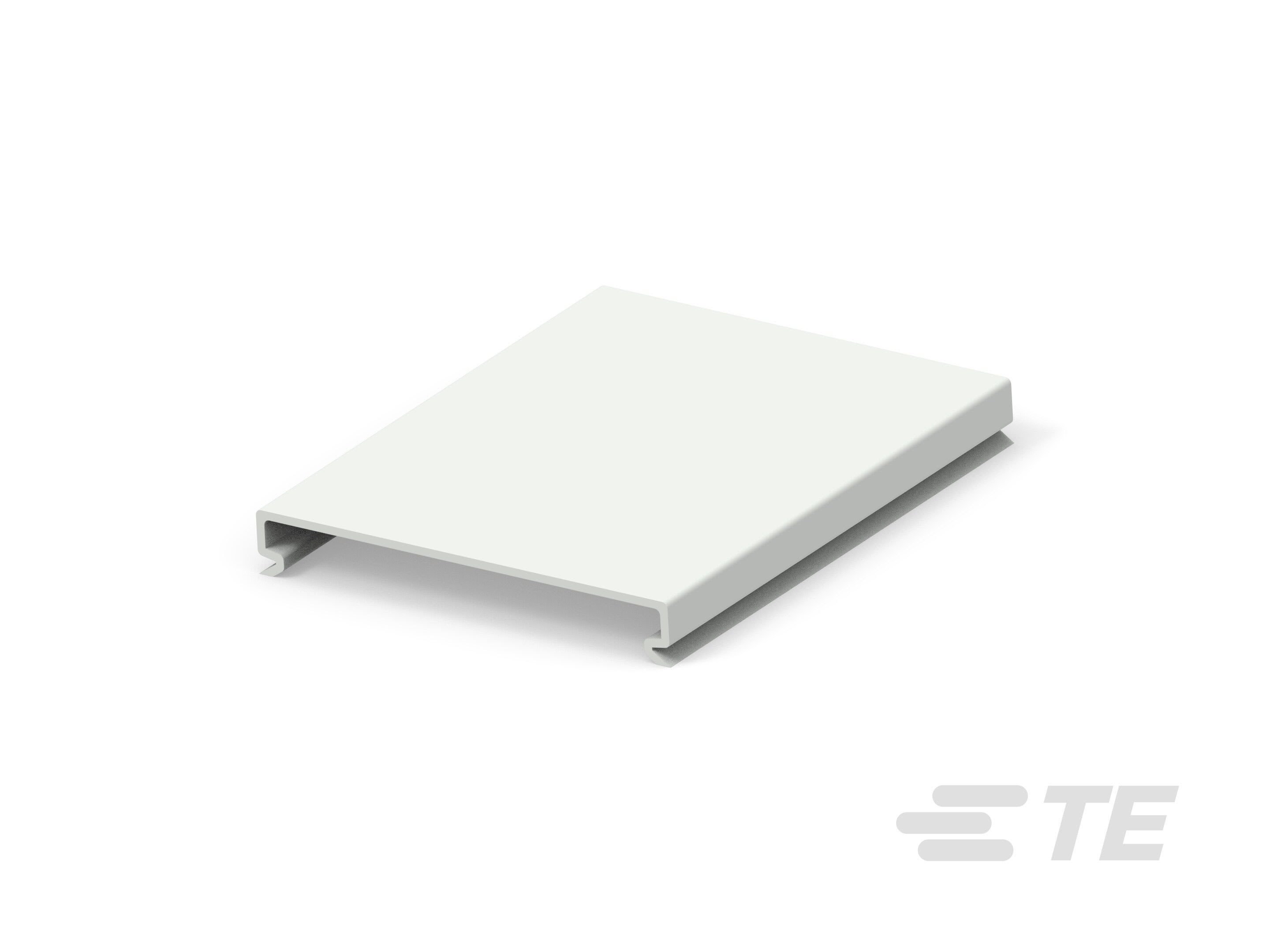 Te Entrelec - Capot pour goulotte, largeur 80mm,PC/ABS,Resistante au feu, sans halogène, Gris
