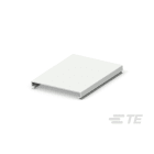 Te Entrelec - Capot pour goulotte, largeur 80mm,PC/ABS,Resistante au feu, sans halogène, Gris