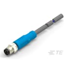 Te Entrelec - Cordons simples, M8,Mâle, Queue de cochon, Droit, Gris