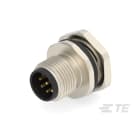 Te Entrelec - Connecteur Mâle, M12, Alliage cuivre, Polyamide 66 GF25,Noir