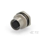 Te Entrelec - Connecteur Femelle, M12, Alliage cuivre, Polyamide 66 GF25,Noir