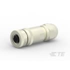 Te Entrelec - Connecteur Femelle, M12, Alliage cuivre, Polyamide 66 GF25,Noir