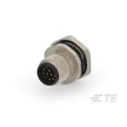 Te Entrelec - Connecteur Mâle, M12, Alliage cuivre, Polyamide 66 GF25,Noir