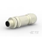 Te Entrelec - Connecteur Mâle, M12, Alliage cuivre, Polyamide 66 GF25,Noir