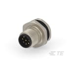 Te Entrelec - Connecteur Mâle, M12, Alliage cuivre, Polyamide 66 GF25,Noir