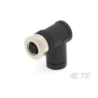 Te Entrelec - Connecteur Femelle, M12, PBT, Polyamide 66 GF25,Noir