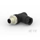 Te Entrelec - Connecteur Mâle, M12, PBT, Polyamide 66 GF25,Noir