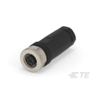 Te Entrelec - Connecteur Femelle, M12, PBT, Polyamide 66 GF25,Noir