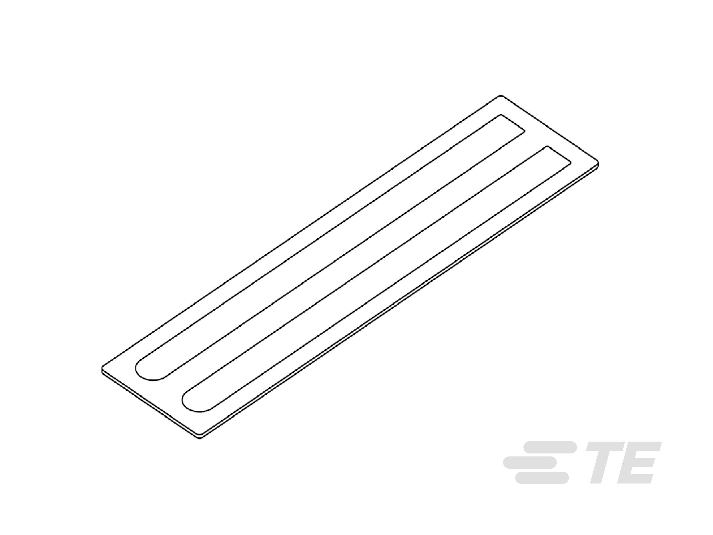 Te Entrelec - Bande pour repères appareillage modulaire 15 x 430 mm  (blanc) en PVC