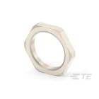 Te Entrelec - Accessoire pour PE : contre-écrou, filetage métrique, Laiton nickelé