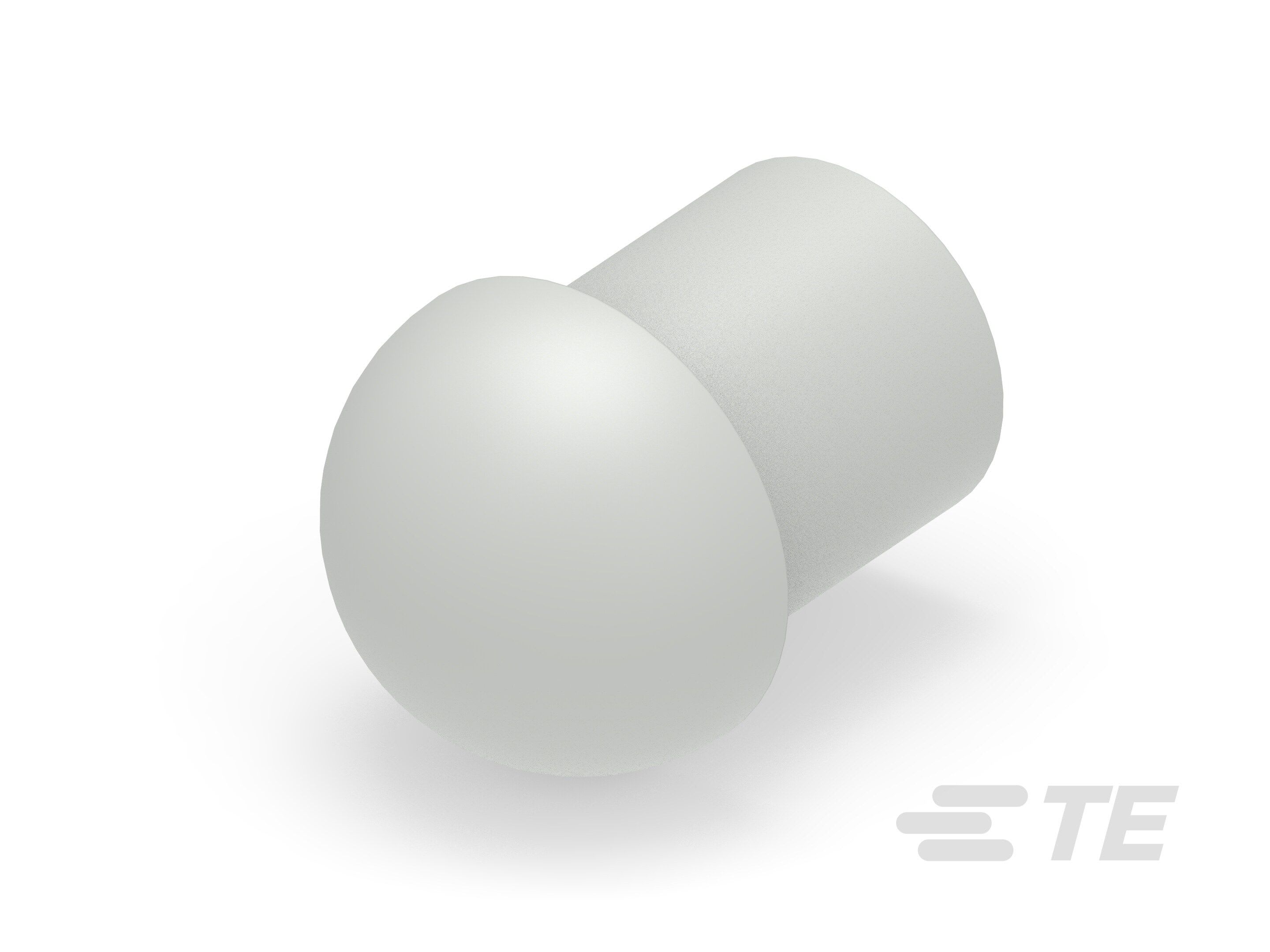 Te Entrelec - Bouchon dôme EP-DOP en polyamide, taille16, diam. 12, Gris clair