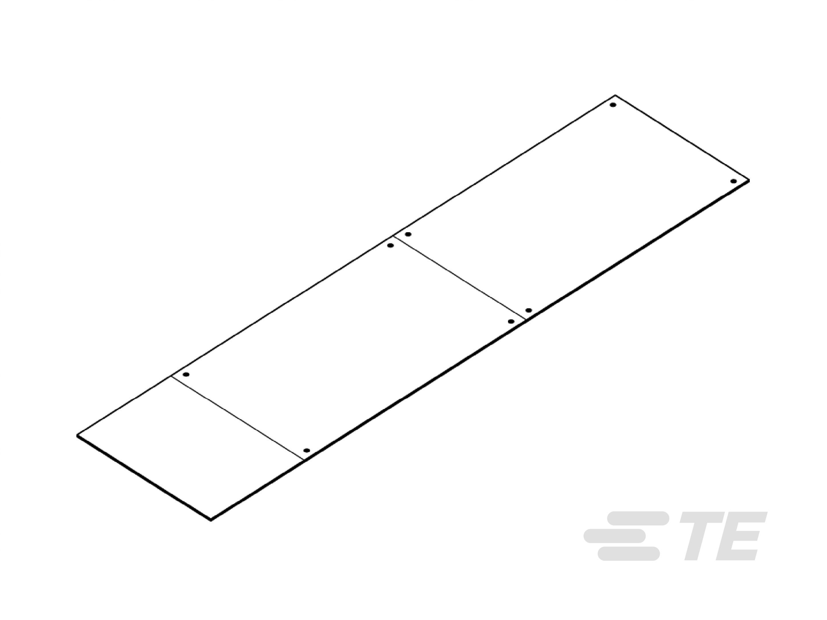 Te Entrelec - Etiquette 60 x 100 mm fixation rivets (blanc) en PVC