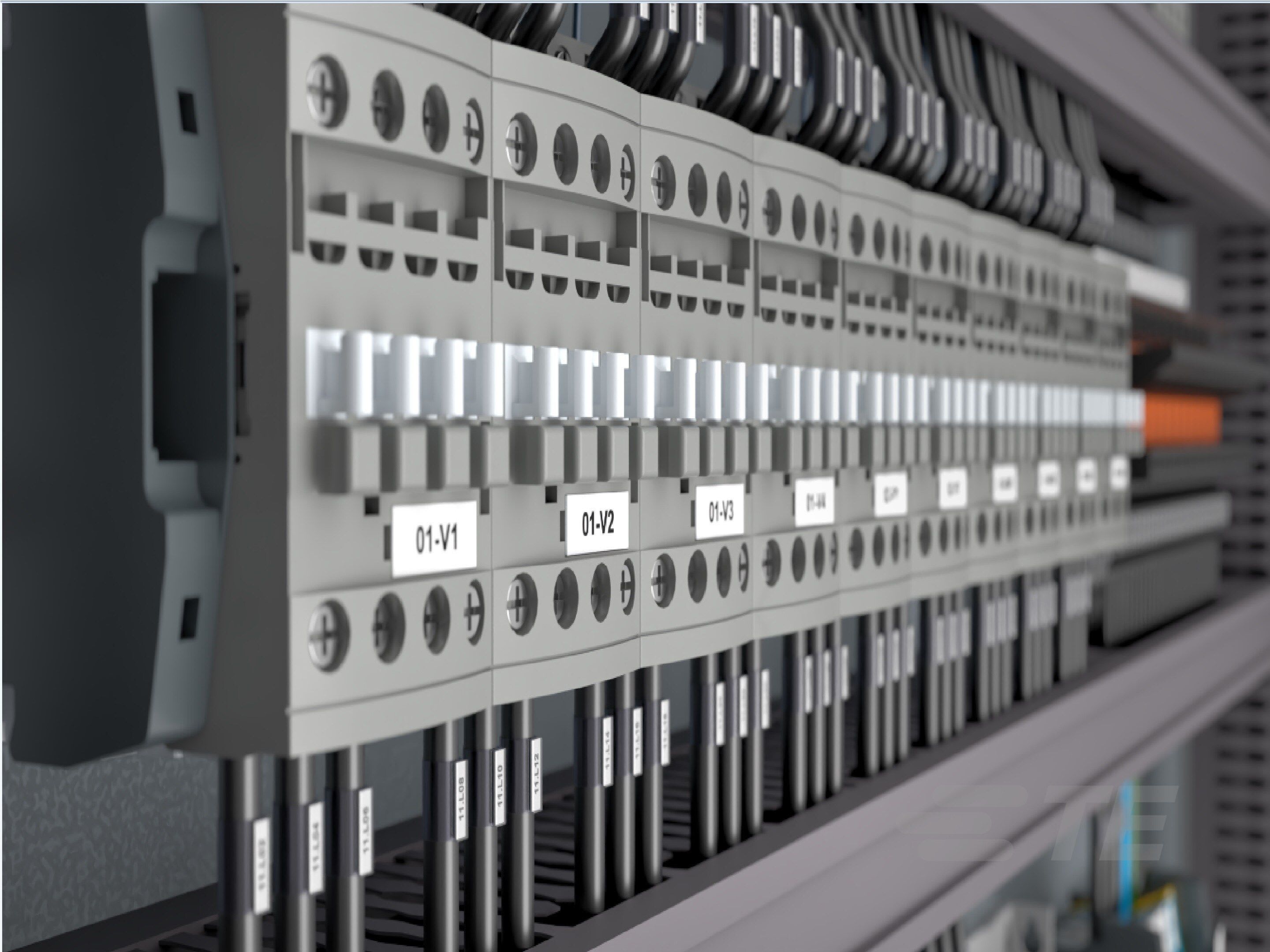 Te Entrelec - Etiquette non adhésive pour apparaillage 9,3 x 20 mm (blanc) en PVC