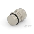 Te Entrelec - Presse-étoupe avec contre-écrou, filetage métrique, Laiton nickelé (Taille C)