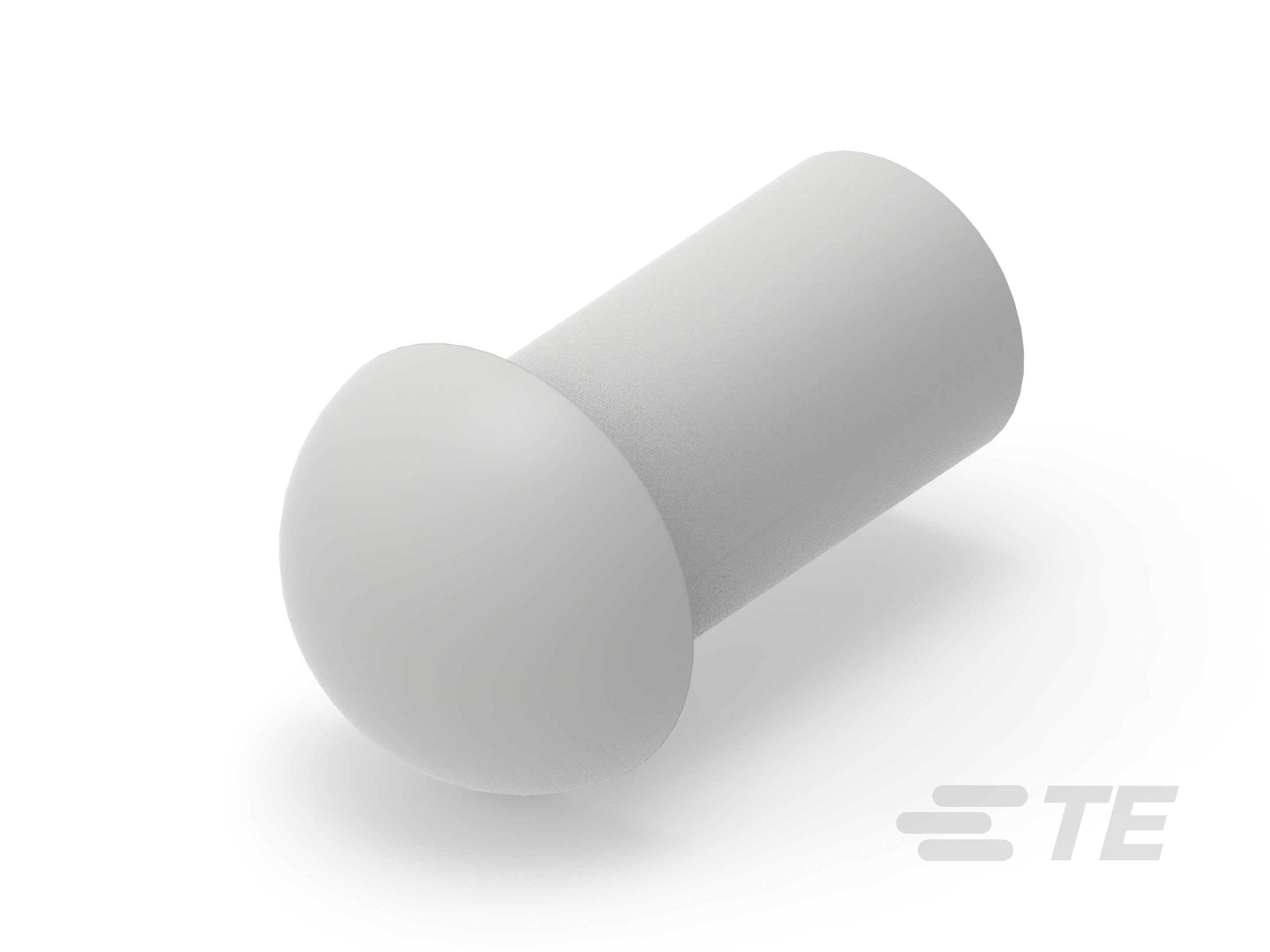 Te Entrelec - Bouchon dôme EP-DOP en polyamide, taille 9, diam. 6,4, Gris clair