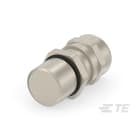 Te Entrelec - Presse-étoupe avec contre-écrou, filetage métrique, Laiton nickelé (Taille F)