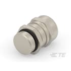 Te Entrelec - Presse-étoupe avec contre-écrou, filetage métrique, Laiton nickelé (Taille E)