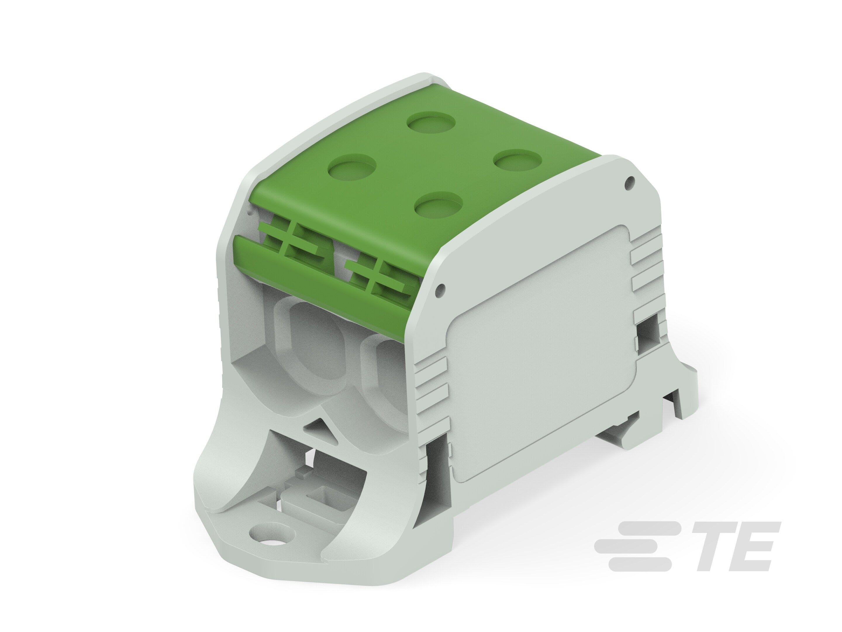 Te Entrelec - Bloc de jonction de puissance compact bipolaire, section 50 mm², gris/vert