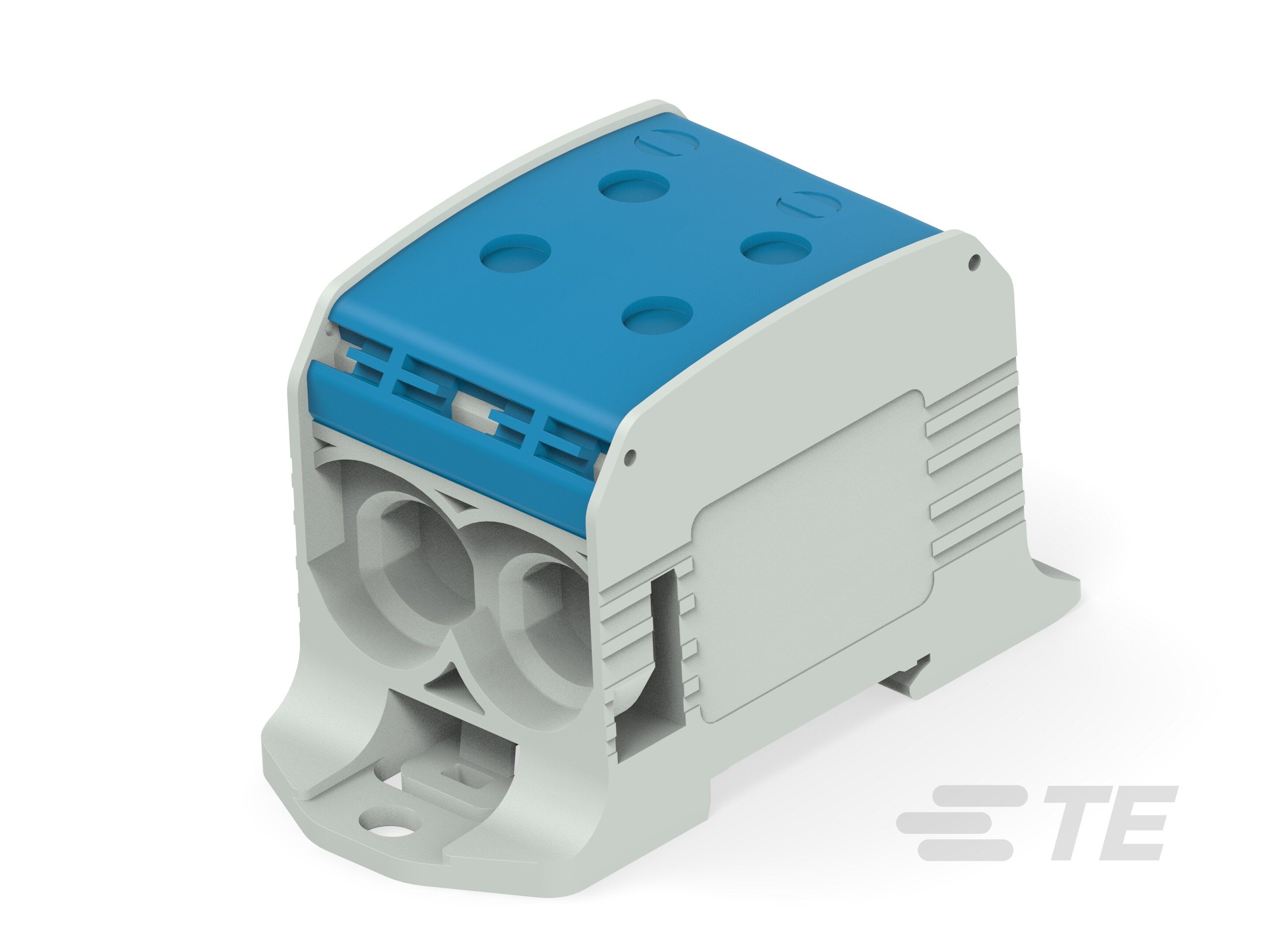 Te Entrelec - Bloc de jonction de puissance compact bipolaire, section 95 mm², gris/bleu