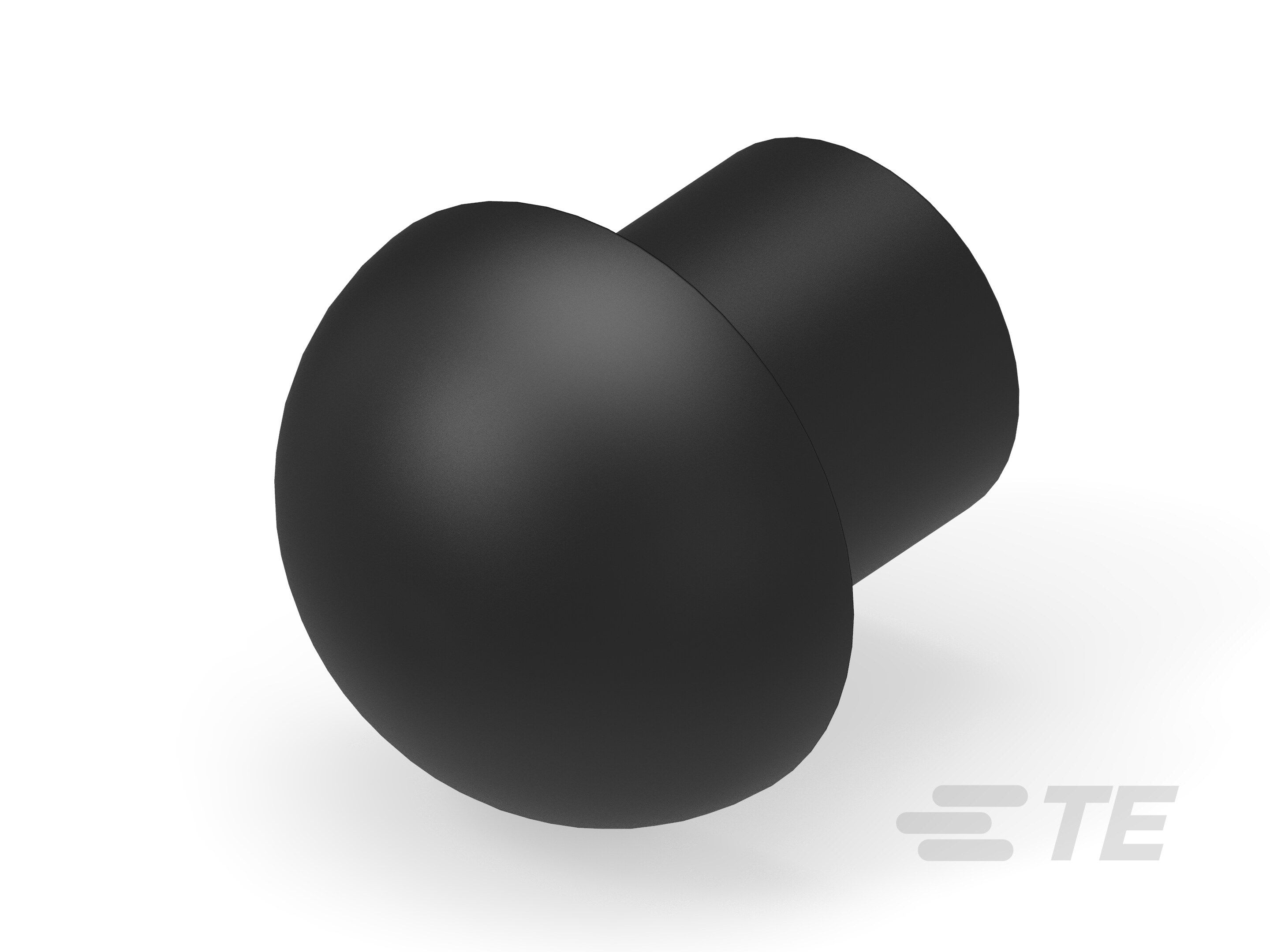 Te Entrelec - Bouchon dôme EP-DOP en polyamide, taille 22, diam. 14, Noir