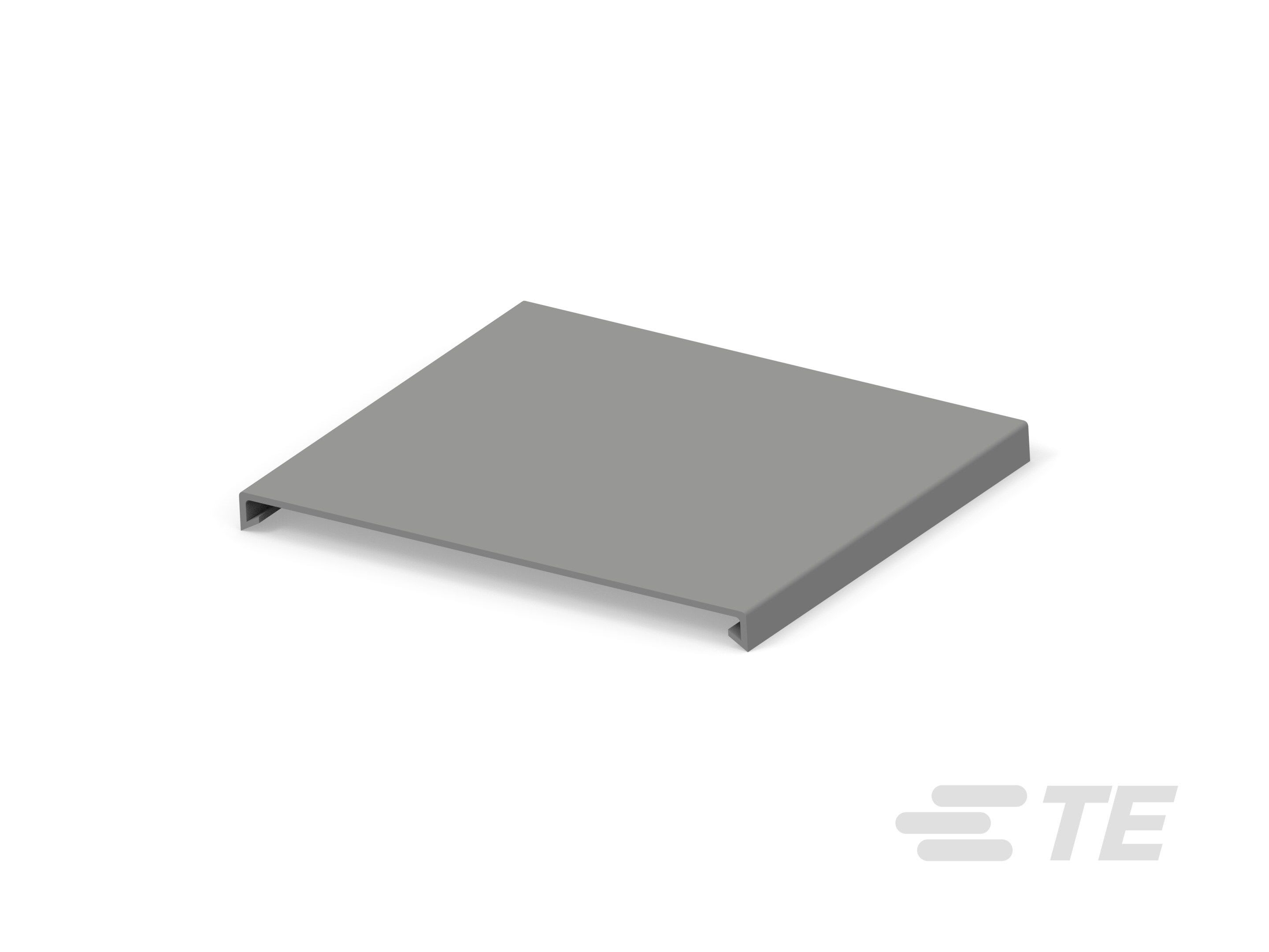 Te Entrelec - Capot pour goulotte, largeur 120mm,PVC, Gris