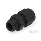 Te Entrelec - Presse-étoupe (sans contre-écrou), filetage métrique, polyamide, noir (Taille A)