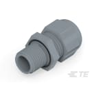 Te Entrelec - Presse-étoupe (sans contre-écrou), filetage métrique, polyamide, gris (Taille E)