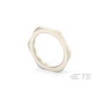 Te Entrelec - Accessoire pour PE : contre-écrou, filetage métrique, Laiton nickelé