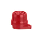 Moflash Signalling - Buzzer piézo rouge AE30M-FT - 24Vcc - 78dB - son continu - IP34 - tête plate