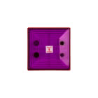 Moflash Signalling - Feu statique - SD40 - 35-85Vcc/ca - 25 LED magenta - IP65 - Lentille seulement