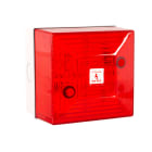Moflash Signalling - Feu flash - FL40 - 230Vca - Xénon 5J rouge - IP65 - Boitier arrière blanc