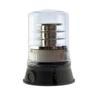 Moflash Signalling - Feu rotatif gyrophare LED-R400 - Transparent - 115-230Vcc/ca - 18 LED - IP65