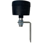 Moflash Signalling - Accessoire colonne LED-TLM - Support de fixation L & mât 10mm & capuchon noir