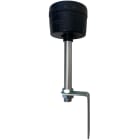 Moflash Signalling - Accessoire colonne LED-TLM - Support de fixation L & mât 100mm & capuchon noir