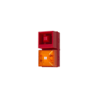 Moflash Signalling - Combiné sirène/flash - YL40 Rouge - 48Vcc - 25 LED orange - 108dB - IP65