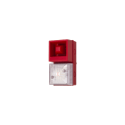 Moflash Signalling - Combiné sirène/flash - YL40 Rouge - 24Vcc - Xénon 5J transparent - 108dB - IP65