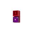 Moflash Signalling - Combiné sirène/flash - YL40 Rouge - 24Vcc - 12 LED magenta - 108dB - IP65