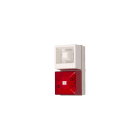 Moflash Signalling - Combiné sirène/flash - YL40 Blanc - 24Vcc - Xénon 5J rouge - 108dB - IP65