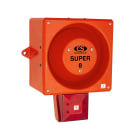 Moflash Signalling - Combiné sirène/flash - YL80 SU Hi-Vis - 48Vcc - 25 LED rouge - 120dB - IP66