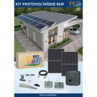 CKW Solar Group - Kit Solaire onduleur 6kW-triphase-16 panneaux 375W-toit plat ETN-Coffret AC-DC