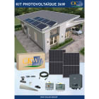 CKW Solar Group - Kit Solaire onduleur 3KW-8 panneaux 375W-toit plat ETN-Coffret AC-DC