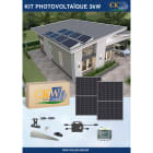 CKW Solar Group - Kit Solaire 3KW--4 micro-onduleur 800W-8 panneau 375W-toit plat ETN-Coffret AC