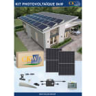 CKW Solar Group - Kit Solaire 9kW--12 micro-onduleurs-24 panneaux 375W-toit plat ETN-Coffret AC