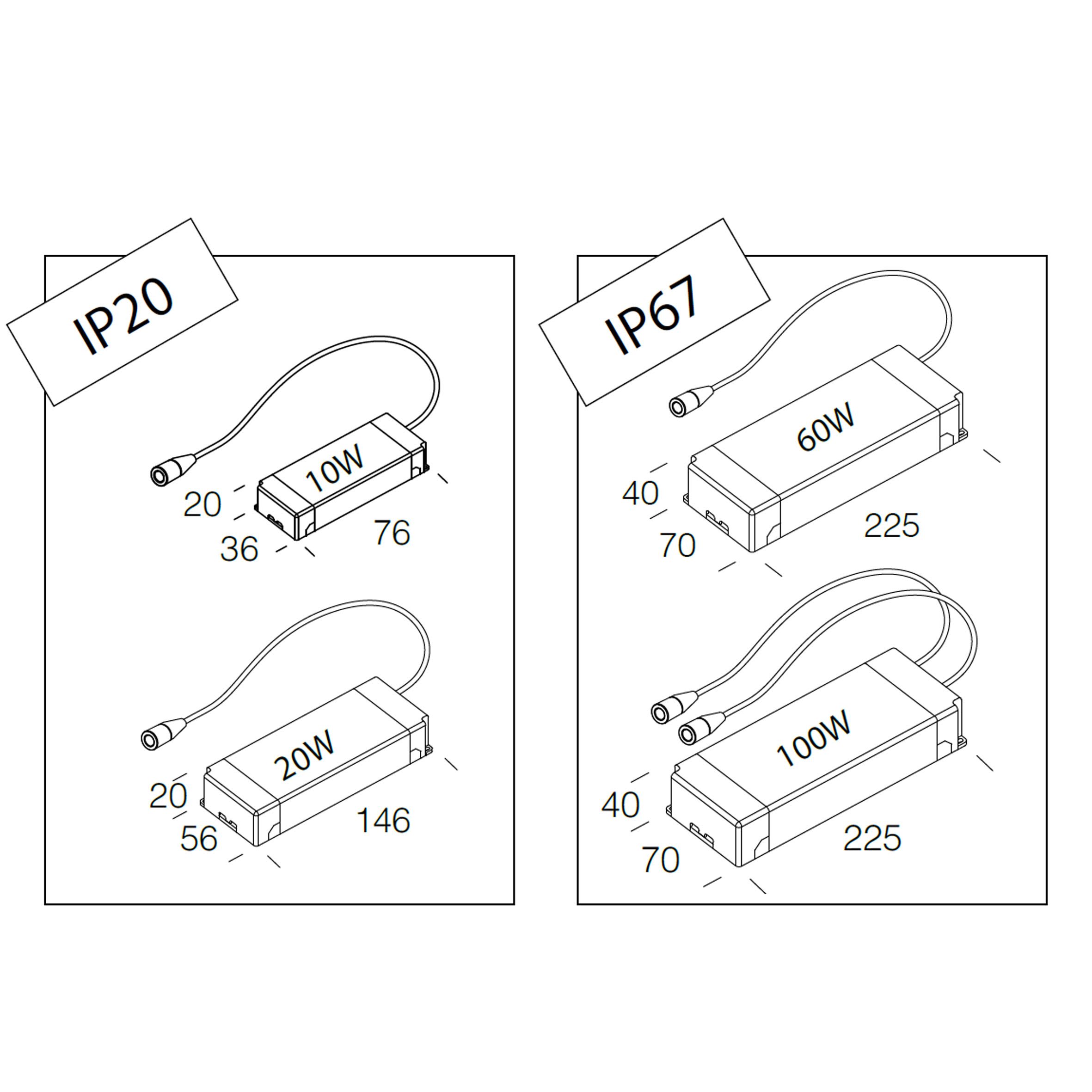 Fosnova - Driver Led 10W 24 Volt pour STRIP LED 4200K et STRIP LED IP20